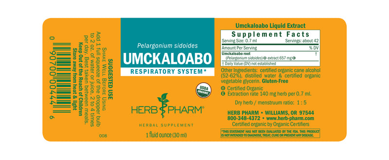 Herb Pharm Umckaloabo 1oz-Tinctures-The Scarlet Sage Herb Co.