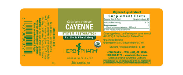 Herb Pharm Cayenne 1oz-Tinctures-The Scarlet Sage Herb Co.