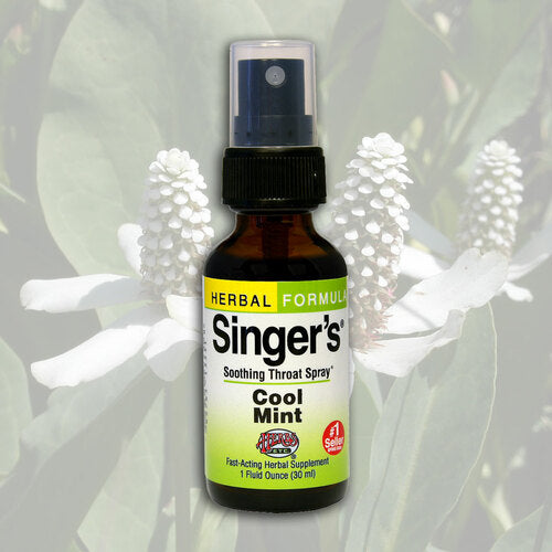 Herbs Etc Throat Spray Singers Cool Mint 1oz-Supplements-The Scarlet Sage Herb Co.