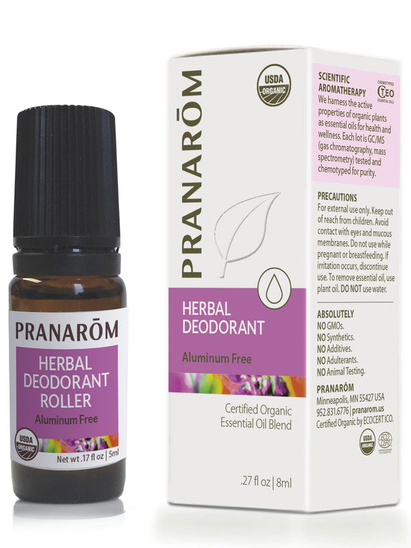 Pranarom Herbal Deodorant Roller 8ml-Aromatherapy-The Scarlet Sage Herb Co.