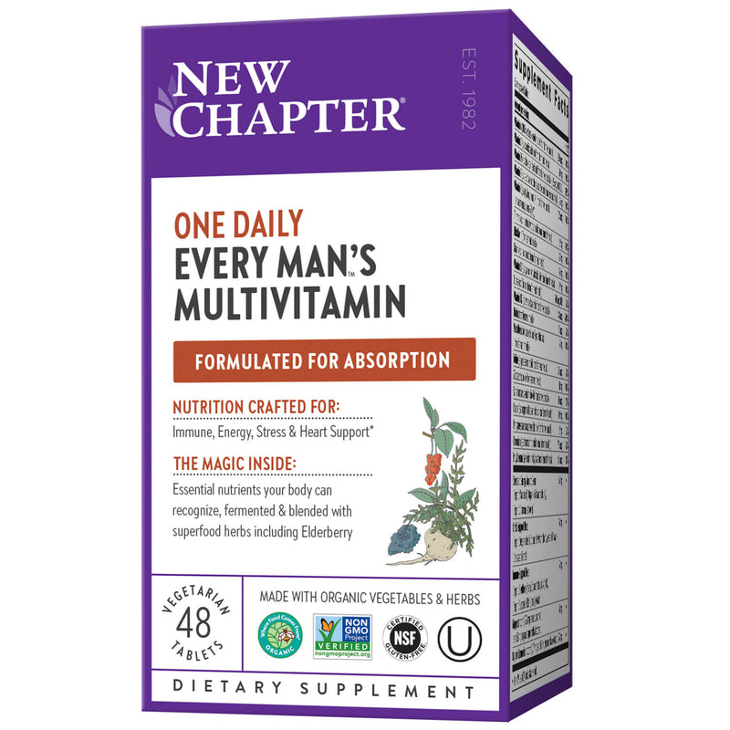 New Chapter Multi Every Man One Daily 48ct-Supplements-The Scarlet Sage Herb Co.