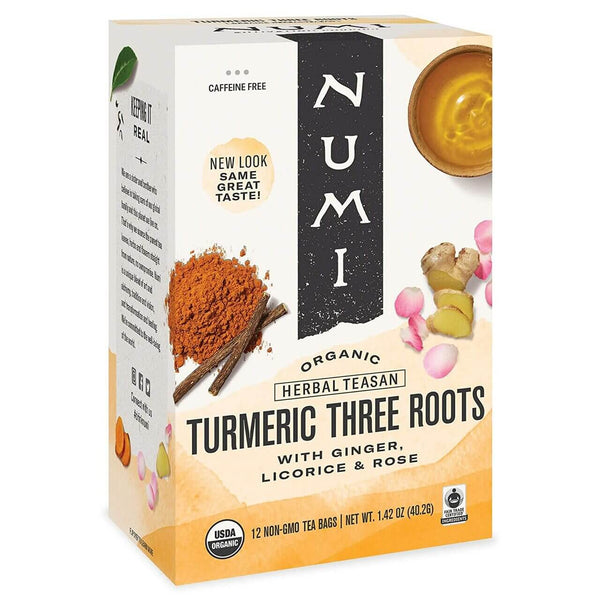 Numi Tea Turmeric Three Roots 12Ct