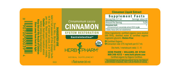 Herb Pharm Cinnamon 1oz