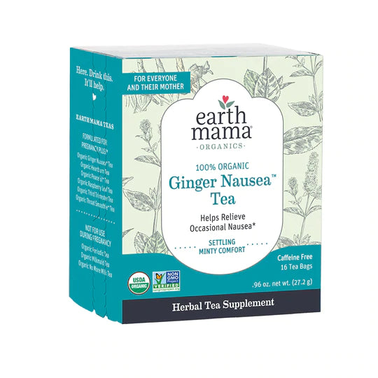 Earth Mama Tea Ginger Nausea 16ct