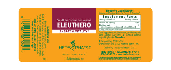 Herb Pharm Eleuthero 1oz-Tinctures-The Scarlet Sage Herb Co.