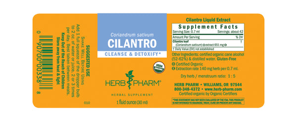 Herb Pharm Cilantro 1oz-Tinctures-The Scarlet Sage Herb Co.