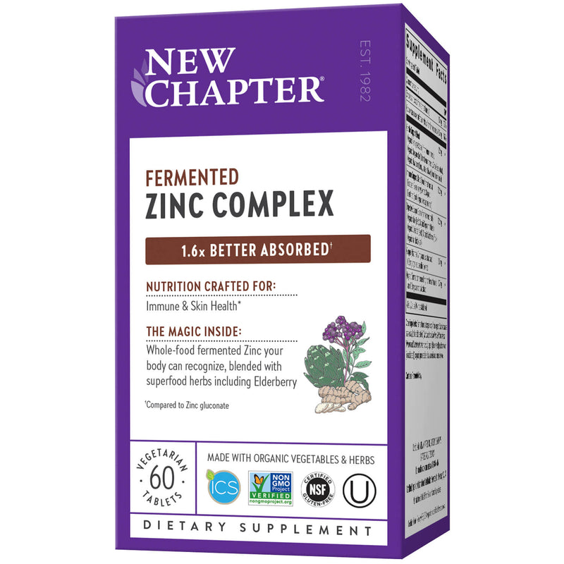 New Chapter Zinc Food Complex 60ct-Supplements-The Scarlet Sage Herb Co.