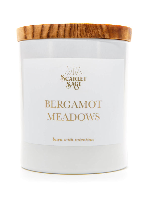 Scarlet Sage Candle - Bergamot Meadows - The Scarlet Sage Herb Co.