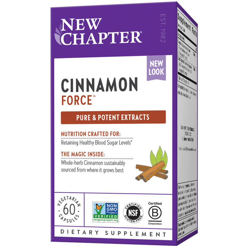 New Chapter Cinnamon Force 60ct-Supplements-The Scarlet Sage Herb Co.