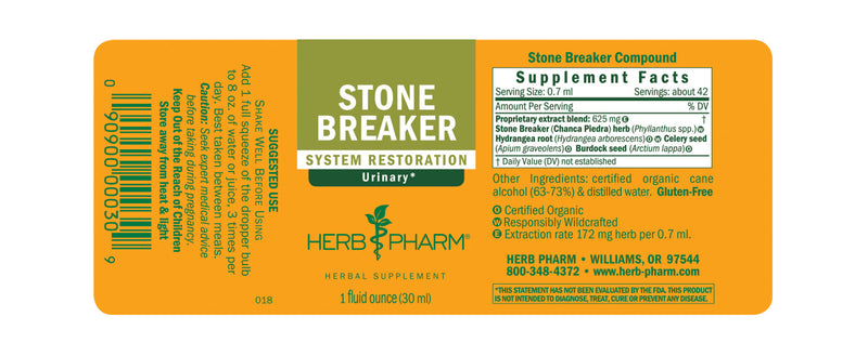 Herb Pharm Stone Breaker 1oz-Tinctures-The Scarlet Sage Herb Co.