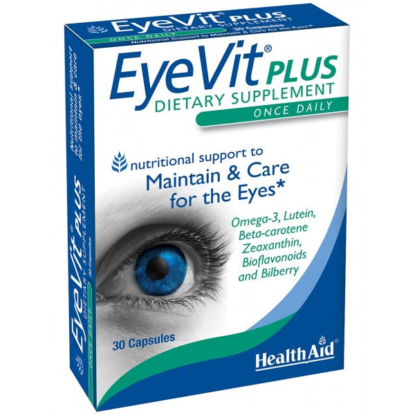 Health Aid EyeVit Plus 30ct-Supplements-The Scarlet Sage Herb Co.