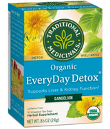 Traditional Medicinals Everyday Detox Dandelion 16ct-Teas-The Scarlet Sage Herb Co.
