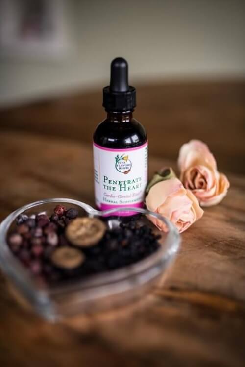 Five Flavors Herbs Penetrate The Heart 2oz - The Scarlet Sage Herb Co.