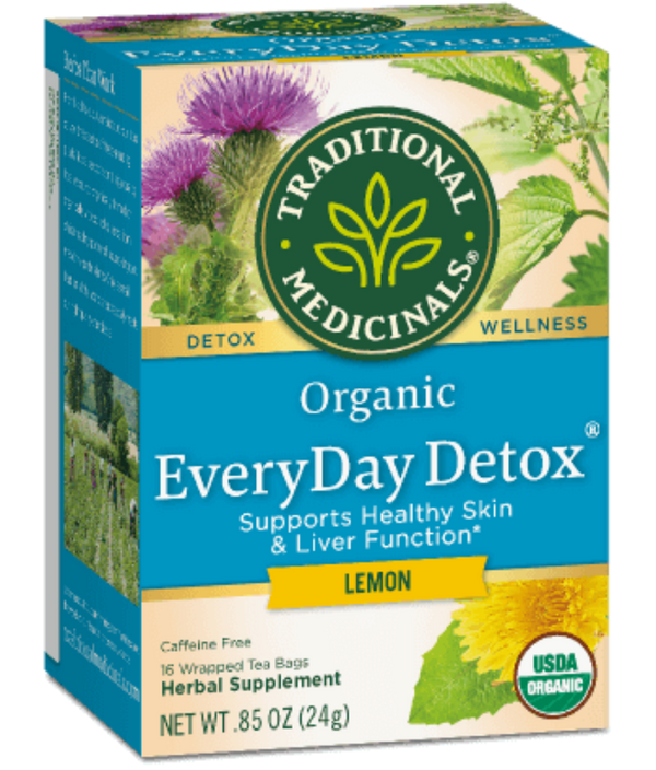 Traditional Medicinals Everyday Detox Lemon 16ct-Teas-The Scarlet Sage Herb Co.