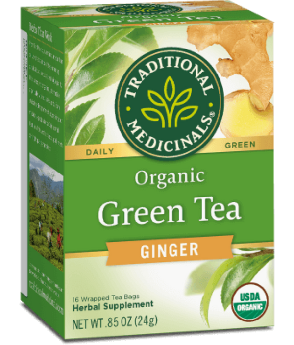 Traditional Medicinals Green Tea Ginger 16ct