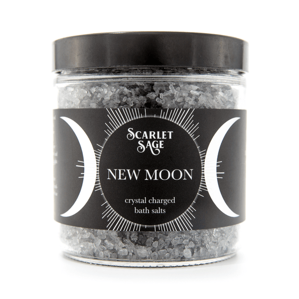 New Moon Activated Bath Salts - The Scarlet Sage Herb Co.