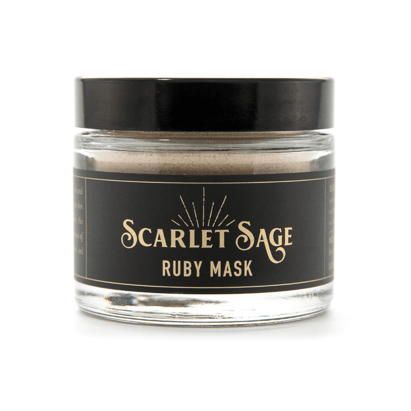 Scarlet Sage Ruby Face Mask