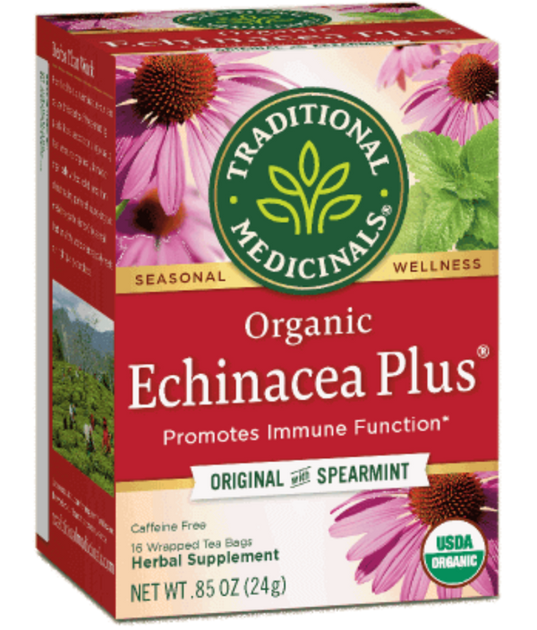 Traditional Medicinals Echinacea Plus 16Ct-Teas-The Scarlet Sage Herb Co.