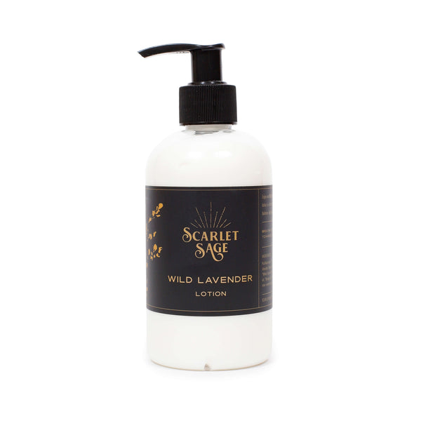 Scarlet Sage Wild Lavender Body Lotion-Scarlet Sage Face & Body care, Sprays, Bath Salts & Kits-The Scarlet Sage Herb Co.