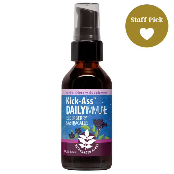 Wishgarden Kick Ass Daily Immune 2oz-Tinctures-The Scarlet Sage Herb Co.
